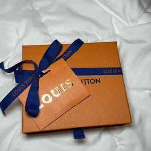 Louis Vuitton Authentic Empty Gift Box with Dustbag and Ribbon Small